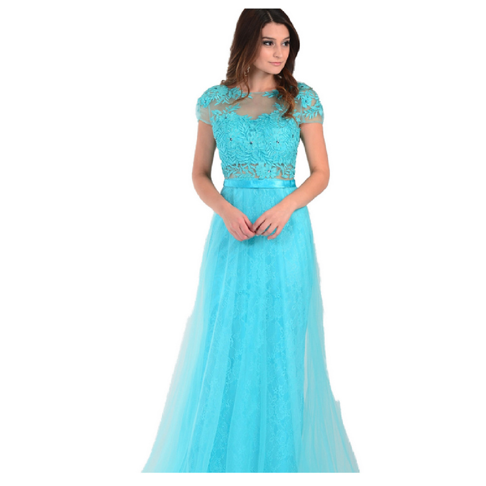 NWT long lace Aqua dress size Medium